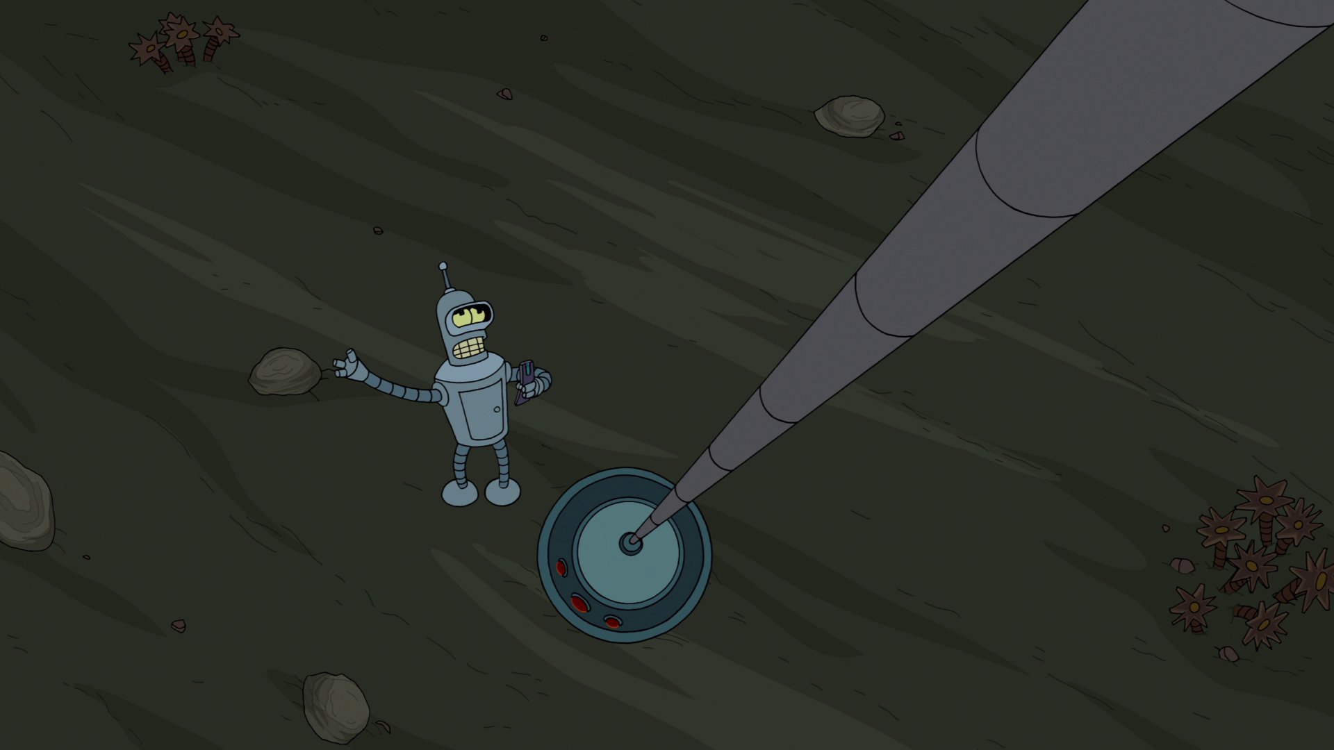 Bender the robot. Woe unto him and his ilk.